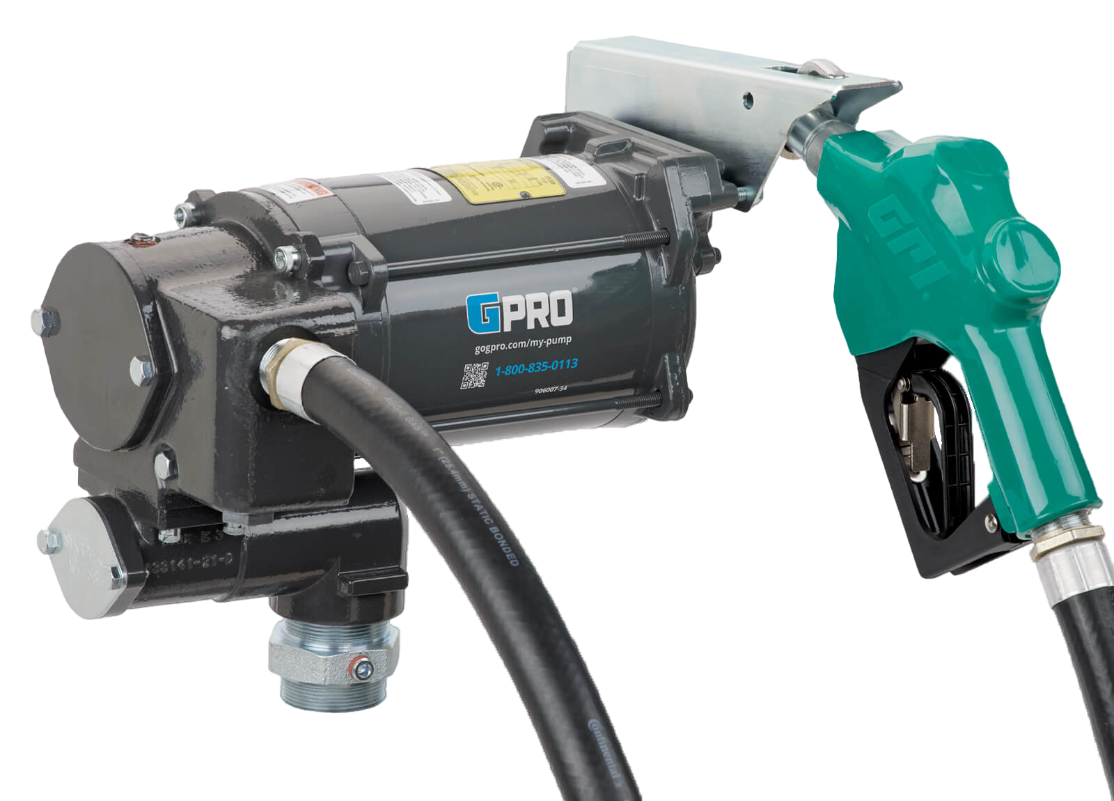 Electric pump GPI #PRO35-115AD (R663P-3-00), 110 volts, 132 LPM (35 GPM), automatic nozzle 1", hose 1"x18 ft, suction pipe not include