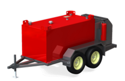 Trailers for mobile tanks
